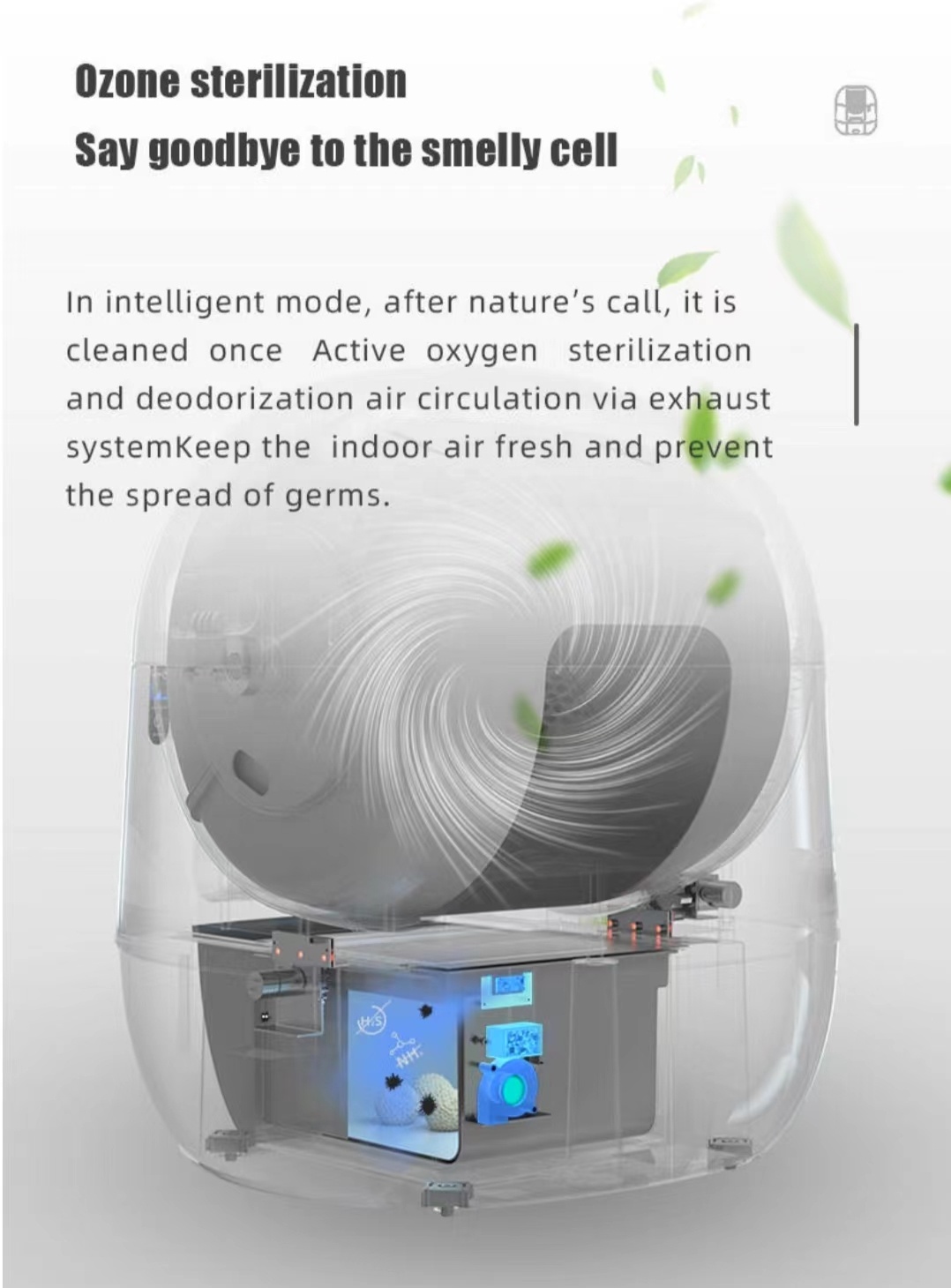 Wholesale APP control Smart Self Cleaning Cat Litter Box Automatic Fully Enclosed Cat Toilet with Anti-Pinch Sensor