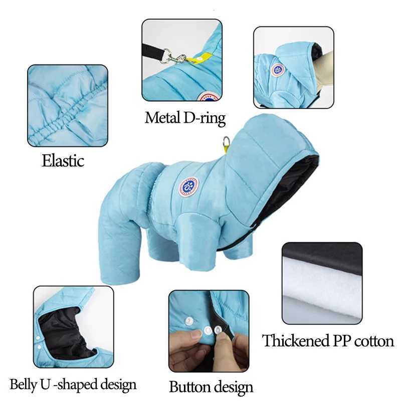 Waterproof Dog Jacket for Small Medium Dogs Clothes Puppy Hoodies Coat Chihuahua Overalls Poodle Shih Tzu Jumpsuit Pet CostumesXJ241125