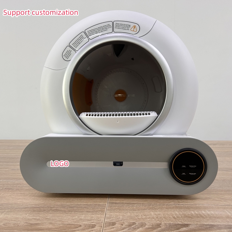 Smart Automatic Cat Litter Box with Cover Manufacturer High Sided Easy Cleaning Enclosed Large Waterproof Electronics OEM 1pcs
