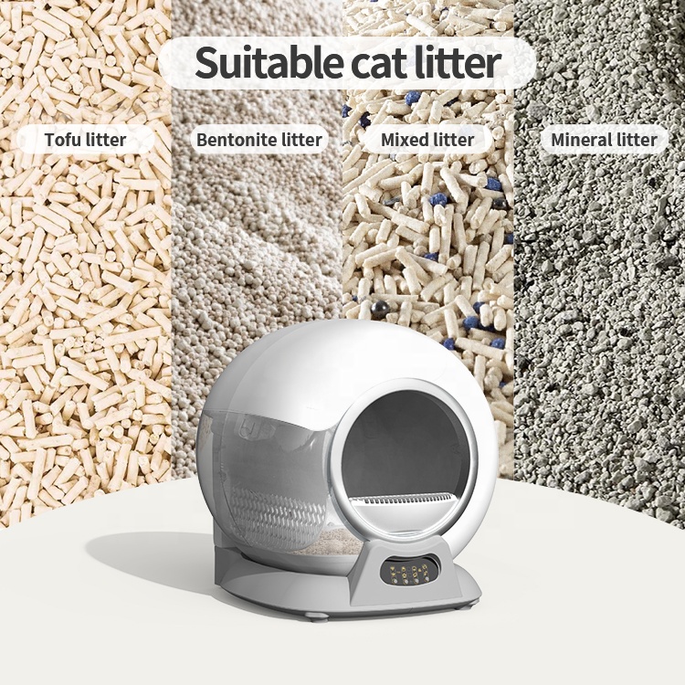 Self Cleaning Intelligent Litter Basin Smart Cat Litter Box Automatic Cat Toilet Tray