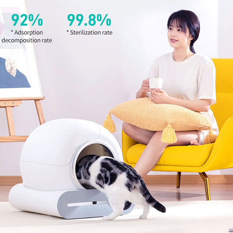Automatic Box and Accessories Smart App Control Self Cleaning Litter Boxes Cat Sandbox Electronic Pet Toilet