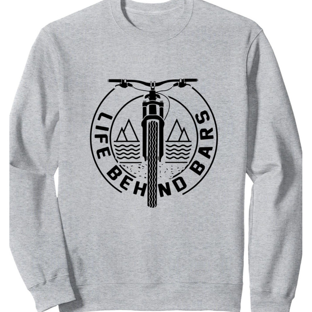 Long Sleeve Shirts for Men sweatshirt Life Behind the Wheel | Funny Bike Meme for Bike Lovers Sweatshirt Trendy Warmth