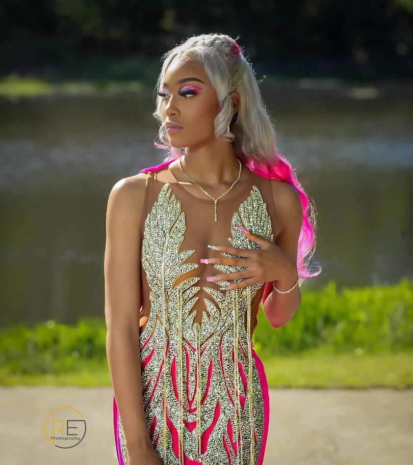 Fuchsia Velvet Sparkly Long Evening Ceremony Formal Dresses for Black Girl Luxury Diamond Tassel Prom Birthday Gala Gown Sheer
