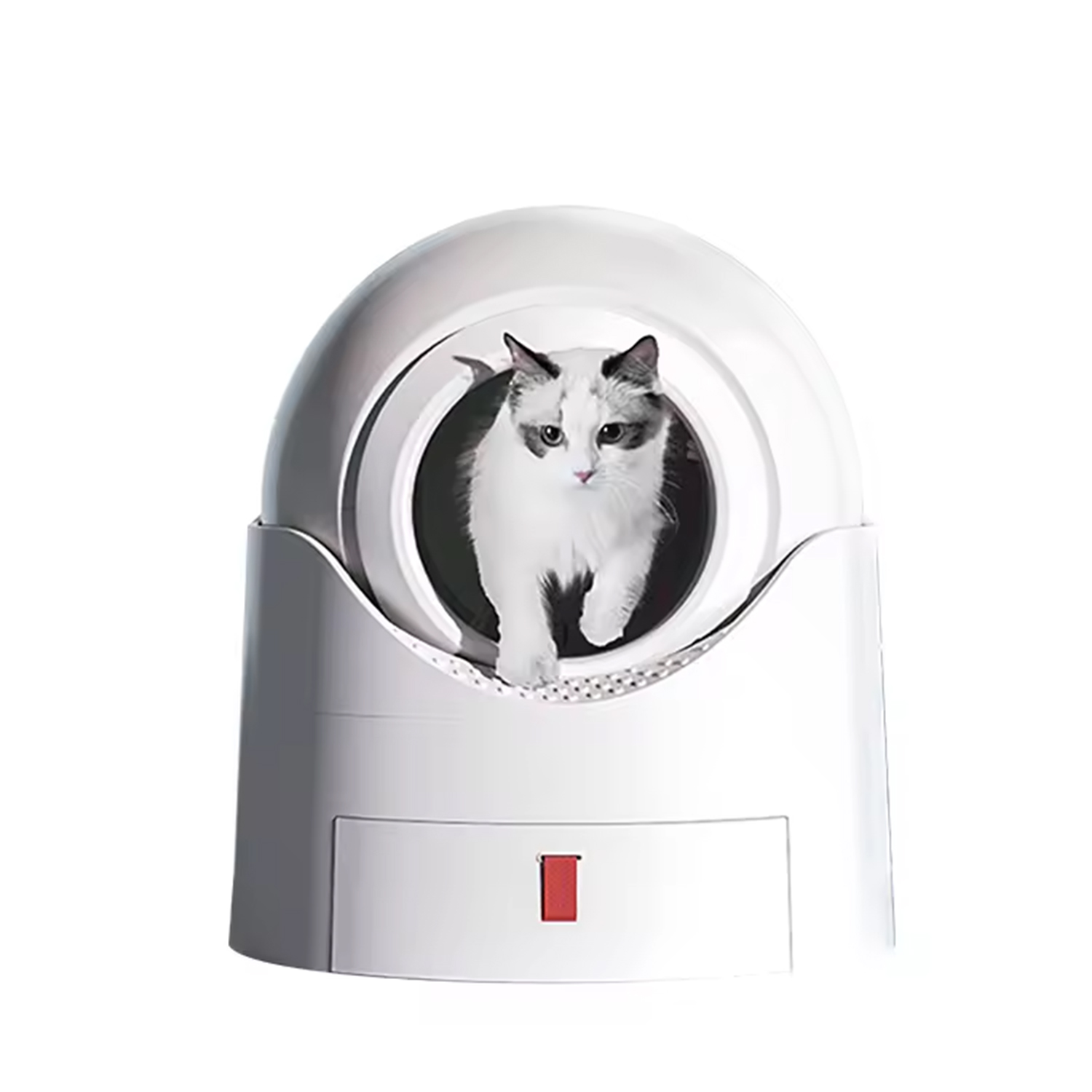 2024 New Portable Plastic Semi-Automatic Cat Toilet High Quality Fast Cleaning Customizable Intelligence Kitty Litter Box