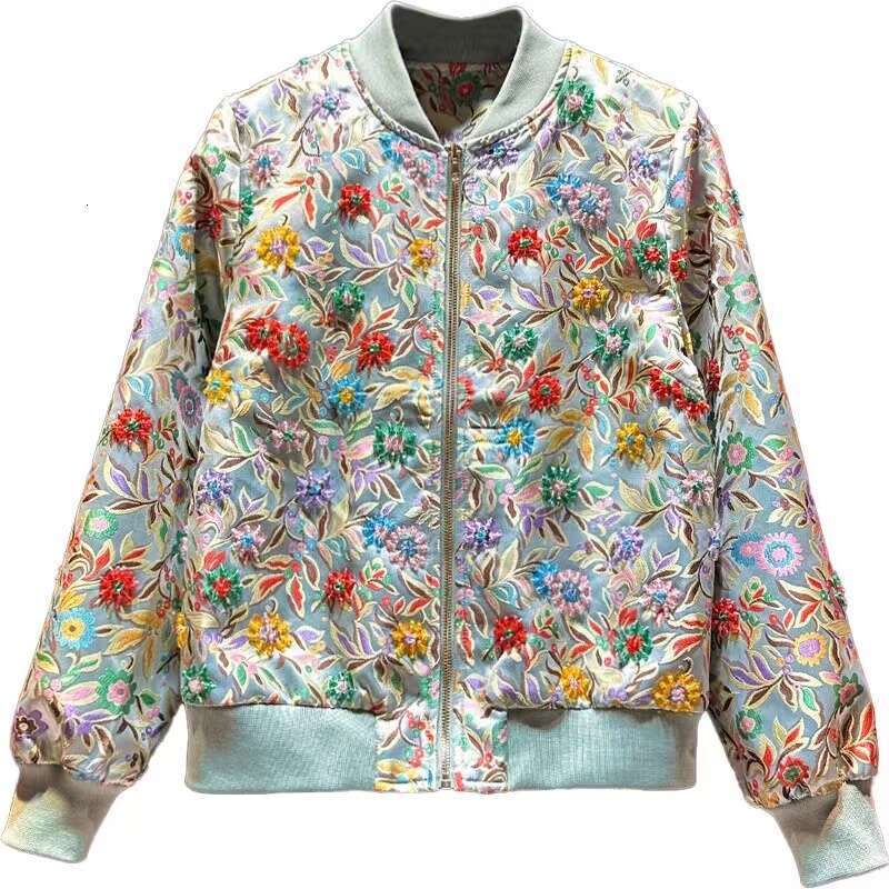 higher quality Quality American Letter Embroidery Jacket Short Jacket Pattern Rhinestone Quality Womens Small Perfume Euro Coat and Vintage Baseball J