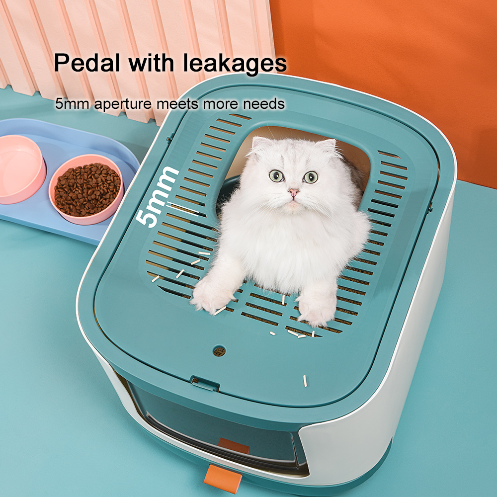PAKEWAY OEM ODM New Closed Cat Toilet Plastic Large Space Cat Litter Box Cat Litter Trays
