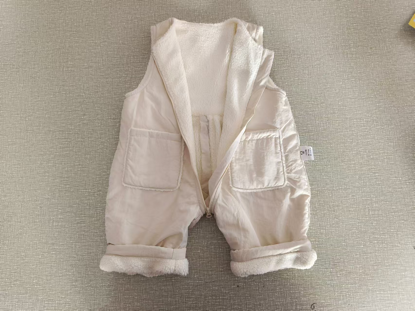 Waterproof, Windproof, and Snow Resistant DuPont Bib Overalls for All Genders - Beige & Light Grey