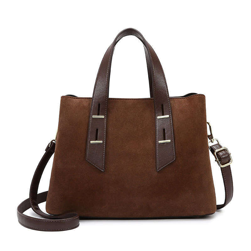 LEMON KOKO Women's Handbag New Matte Leather Shoulder With High-End Feel, Large Capacity Crossbody Bag, Commuting Bag