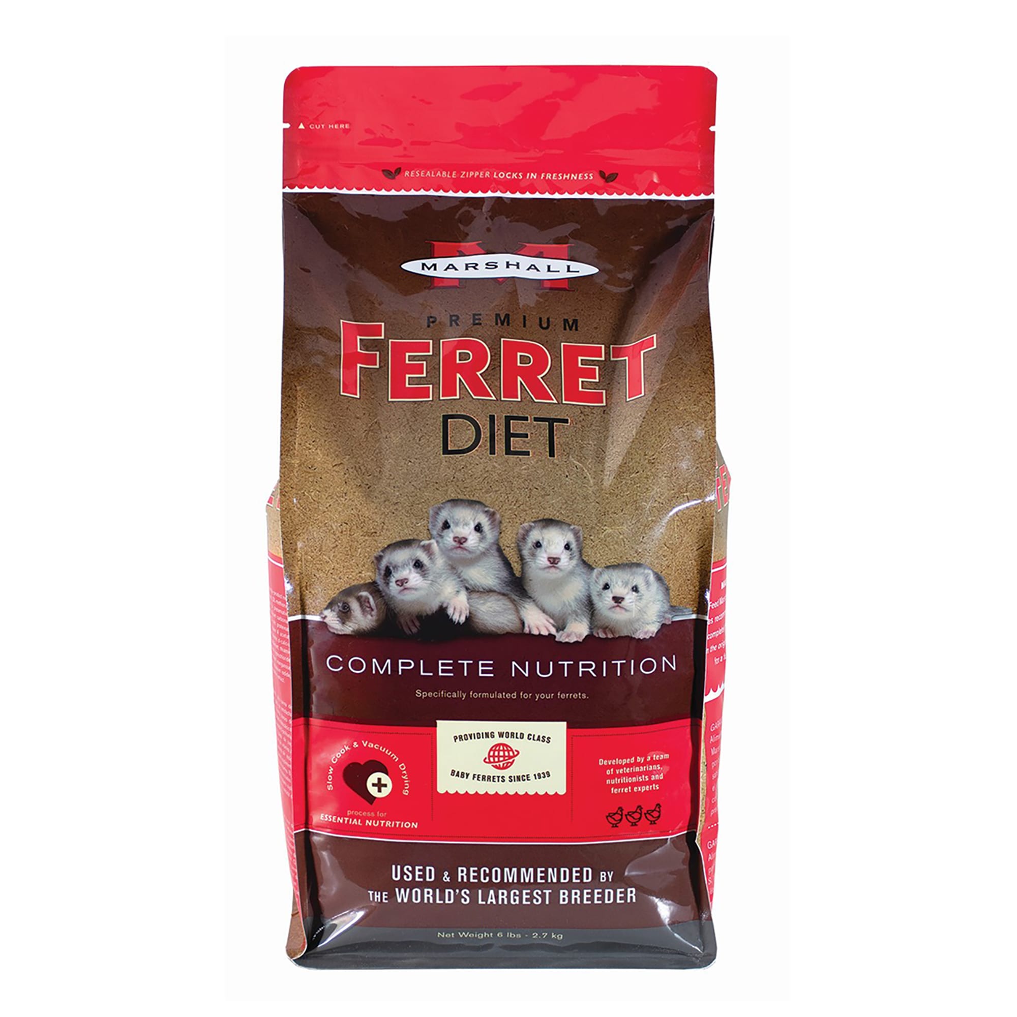Marshall Pet Products Premium Ferret Diet Food, 6 lbs.