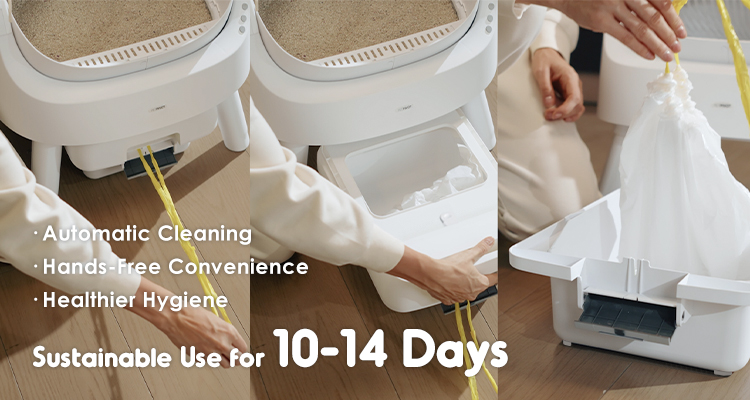 PETPIVOT Automatic cat litter box self cleaning Suitable for bentonite mineral cat litter