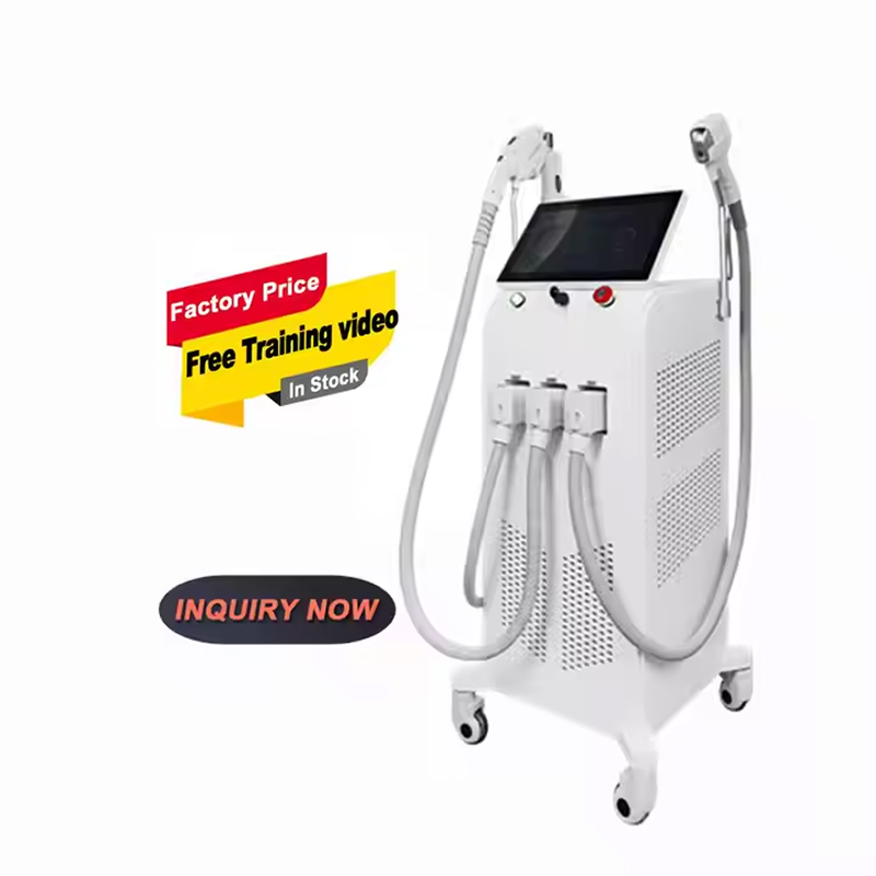 Professional 3-in-1 IPL & Diode Laser & nd yag picolaser machine for hair removal acne treatment tattoo removal