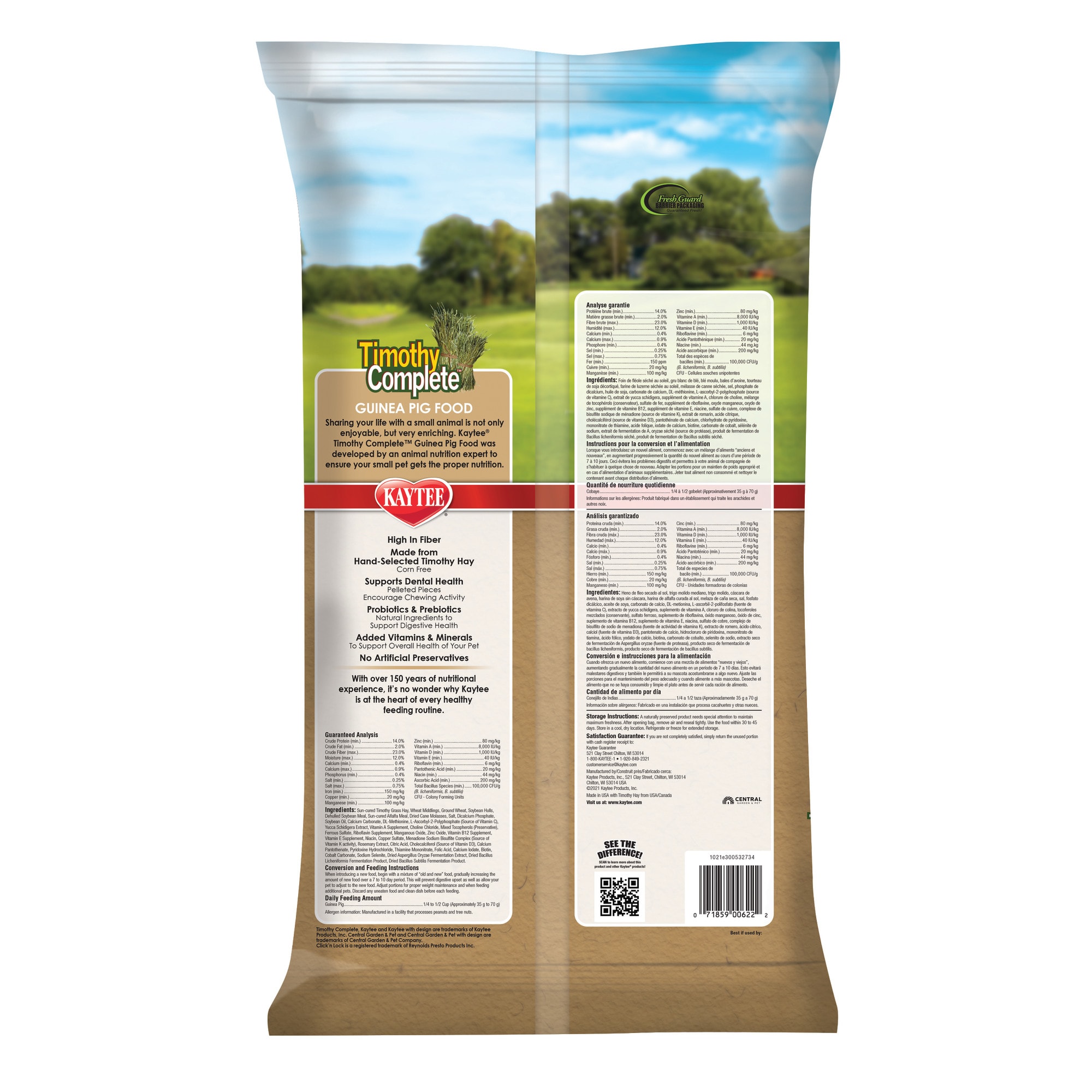Kaytee Timothy Complete Guinea Pig Food, 9.5 lbs.