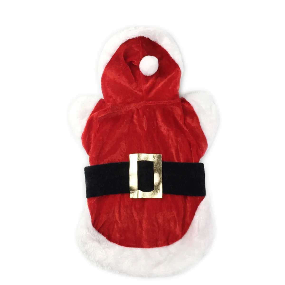 Pet Dog Christmas Clothes Santa Claus Dog Costume Winter Puppy Pet Cat Coat Jacket Dog Suit with Cap Warm Clothing For Dogs CatsXJ241125