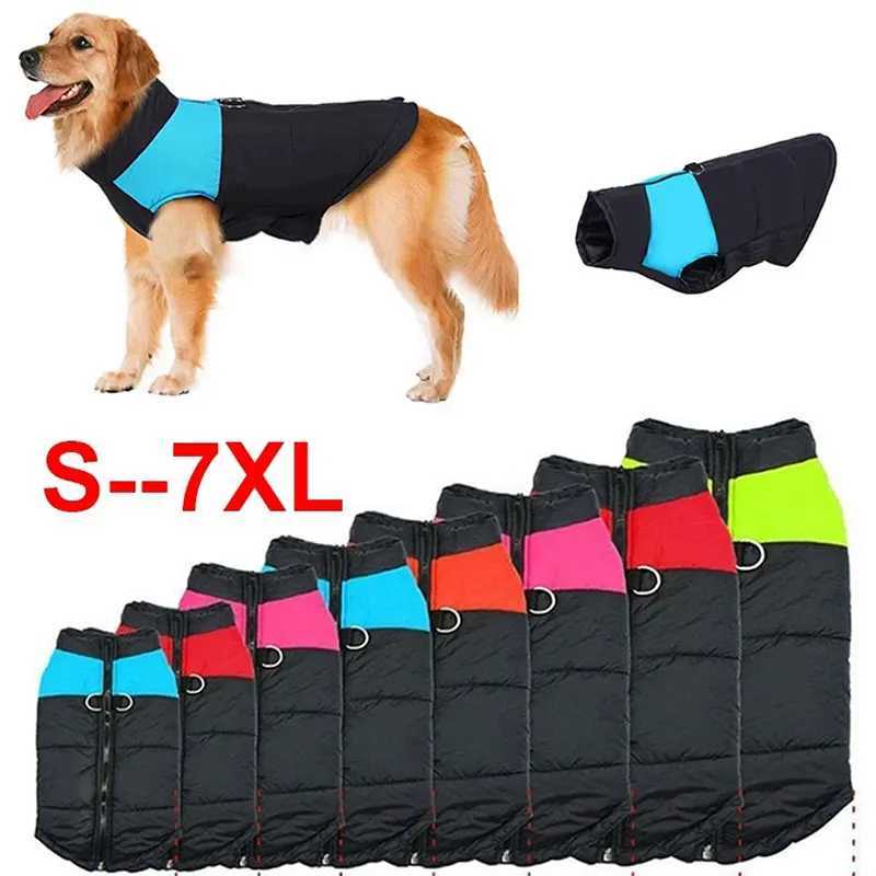 S-7XL Pet Dog Clothes Fashion Winter Thicken Warm Cotton Dog Coat Waterproof Jacket for Puppy Small Medium Large Dogs VestXJ241125