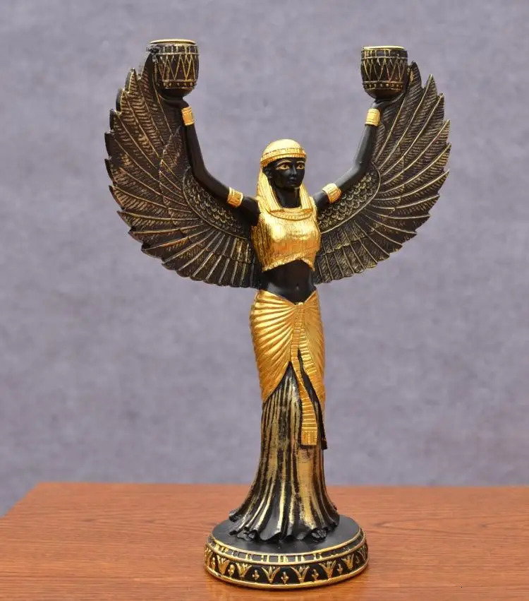 Aqumotic Ancient Egyptian Idols Dog of Egypt Jackal Statues Decoration Sculpture Quality Resin Ornaments Furniture for Display 241122
