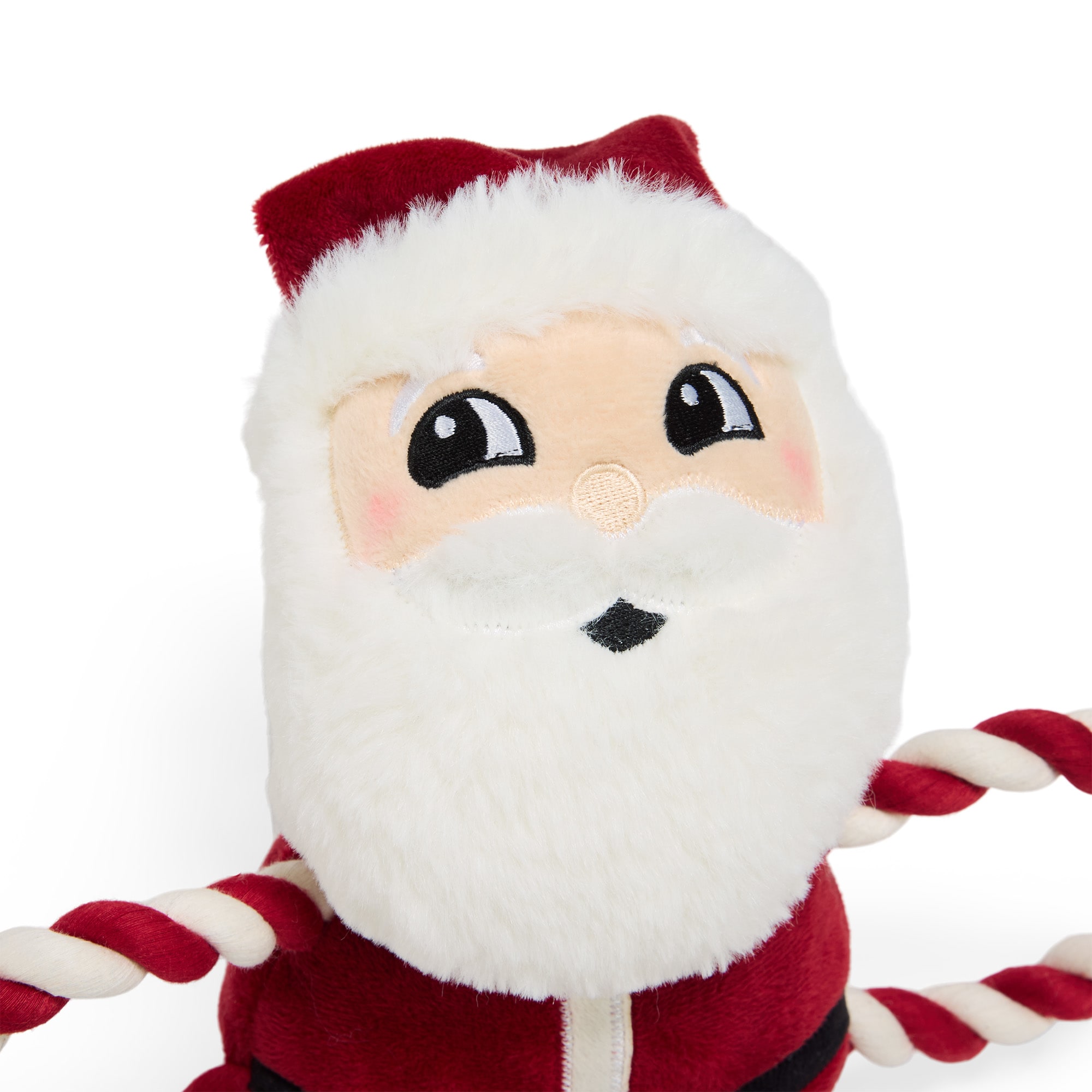Merry Makings Plush Rope Santa Dog Toy, Large