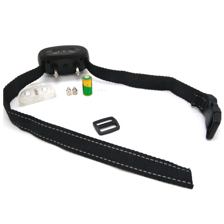 Hot Selling A mazon Pet Accessories Portable Electric Shock Device No Bark Dog Collar For French Bulldog