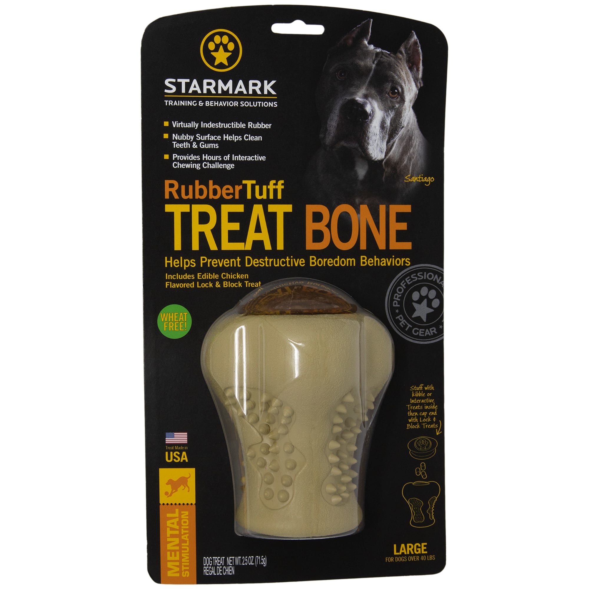 Starmark Rubber Tuff Bone, Large