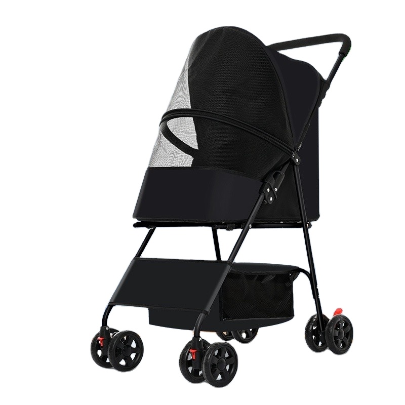 Pet Stroller with Detachable Carrier Pet Trolley Carrier with Wheels Expandable Pet Carrier Rolling for Dogs and Cats