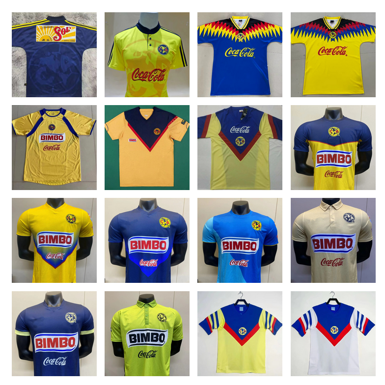 2016 17 Retro Club America soccer jerseys 2013 14 15 S.CABANAS 1998 99 long sleeve ZAMORANO 2006 R.SAMBUEZA Special Football Shirts 2001 02 04 05 CHUCHO Uniforms