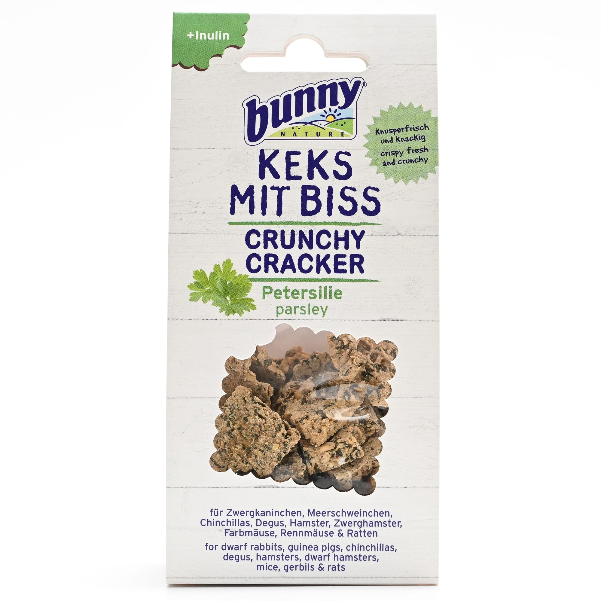 Bunny Nature Crunchy Cracker Parsley Dry Rabbit & Rodent Snack, 50 Gram