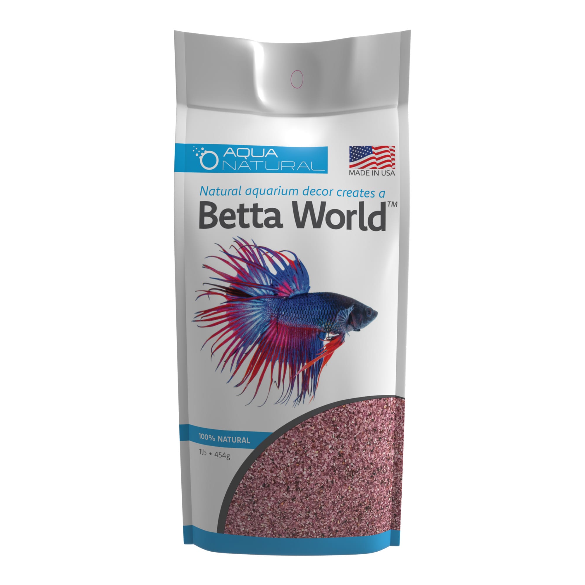 Aqua Natural Betta World Purple Diamonds Sand, Small
