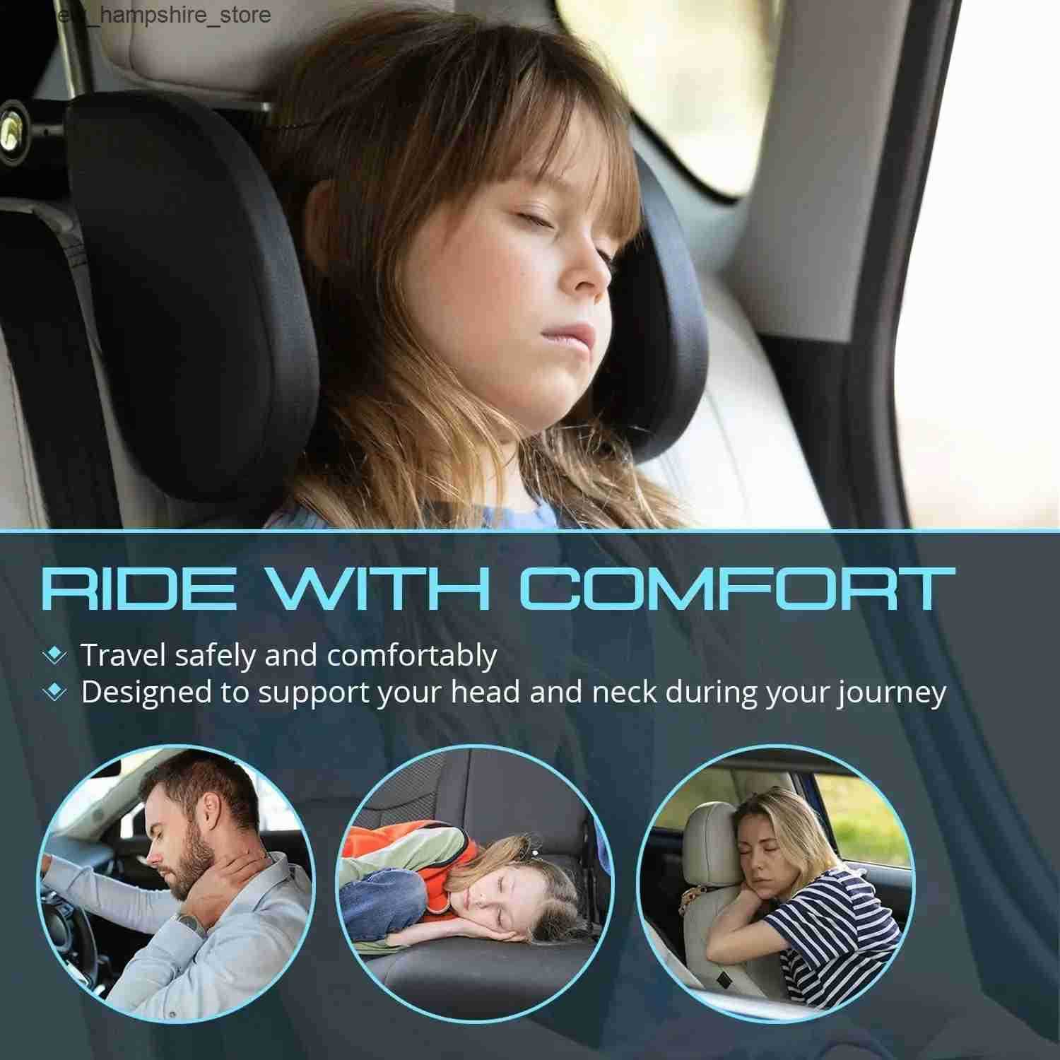 Seat Cushions Car Seat Headrest Pillow Adjustable Head Support Pillow Car Interior U Shaped Pillow Travel Sleeping Cushion for Kids Adults J241125