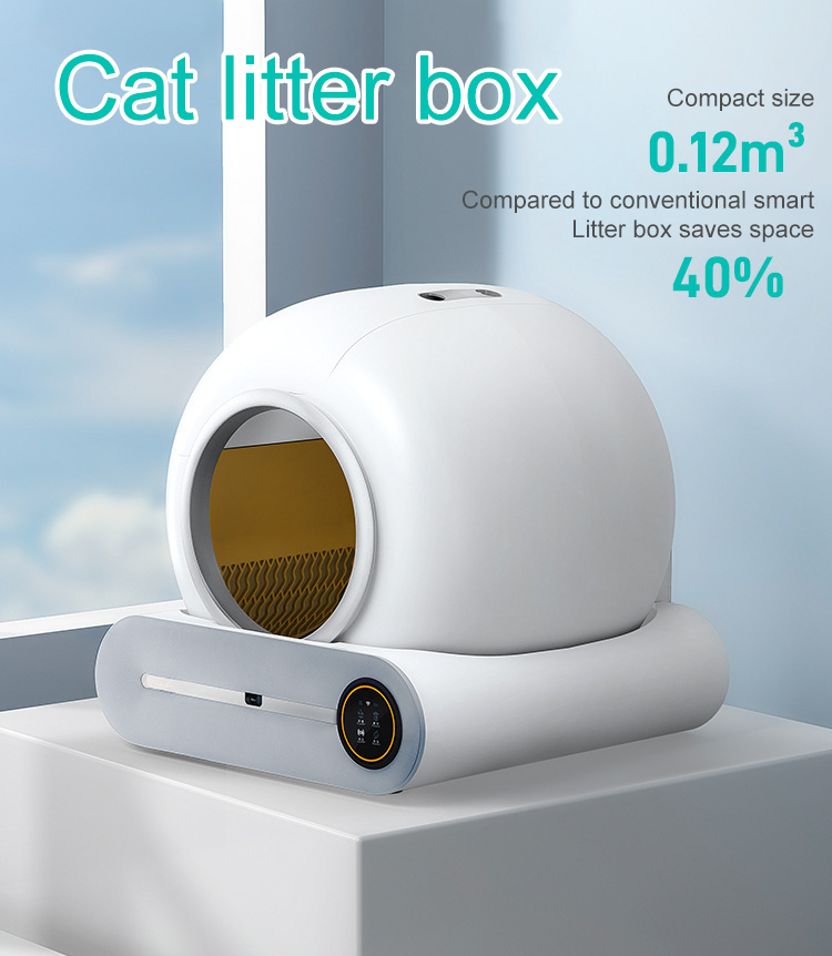Auto Electric Cat Toilet Cleaning Sets Tuya APP Self-cleaning Smart Pet Automated Robot Cat Litter Box
