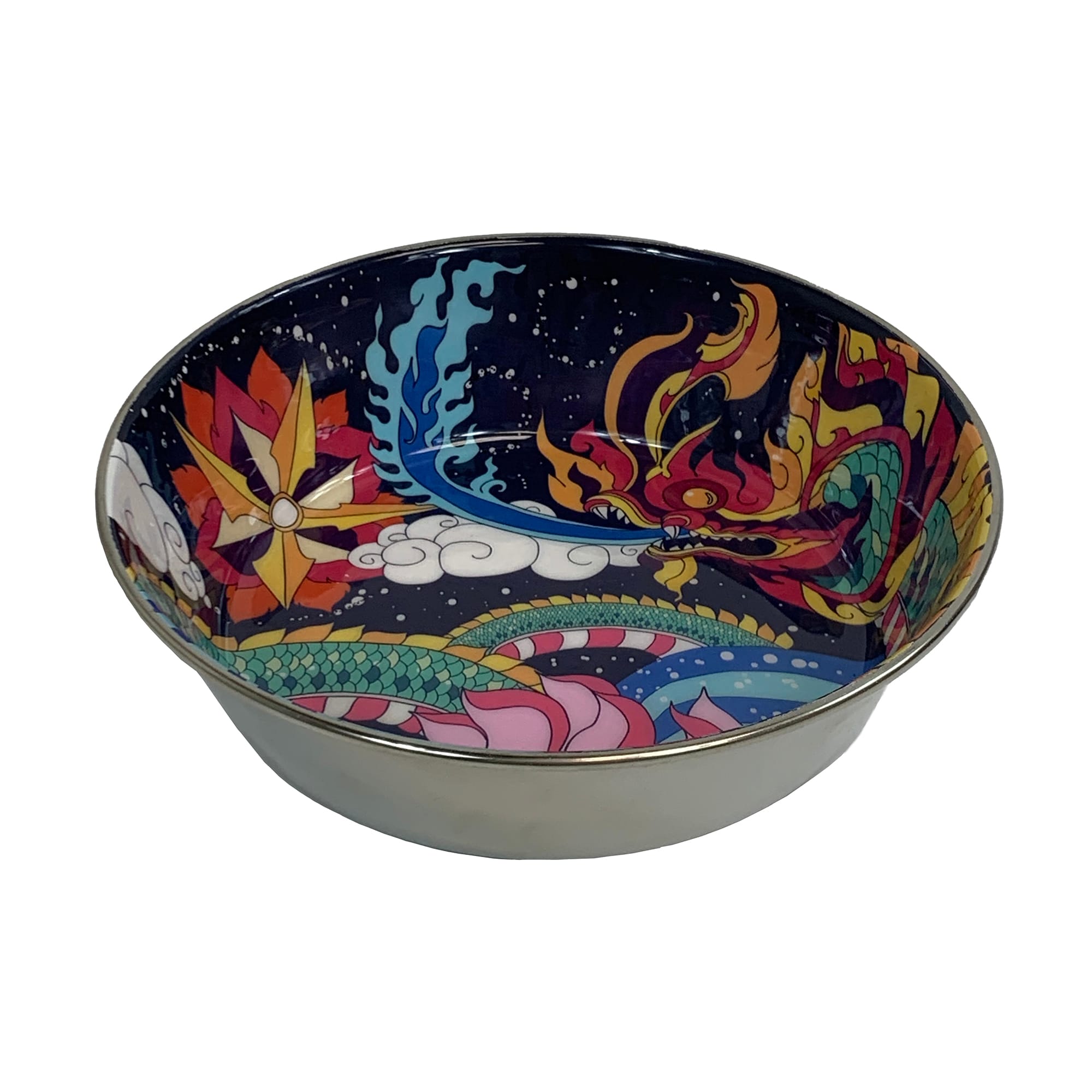 Multipet Komodo Reptile Bowl with Dragon Design, Large