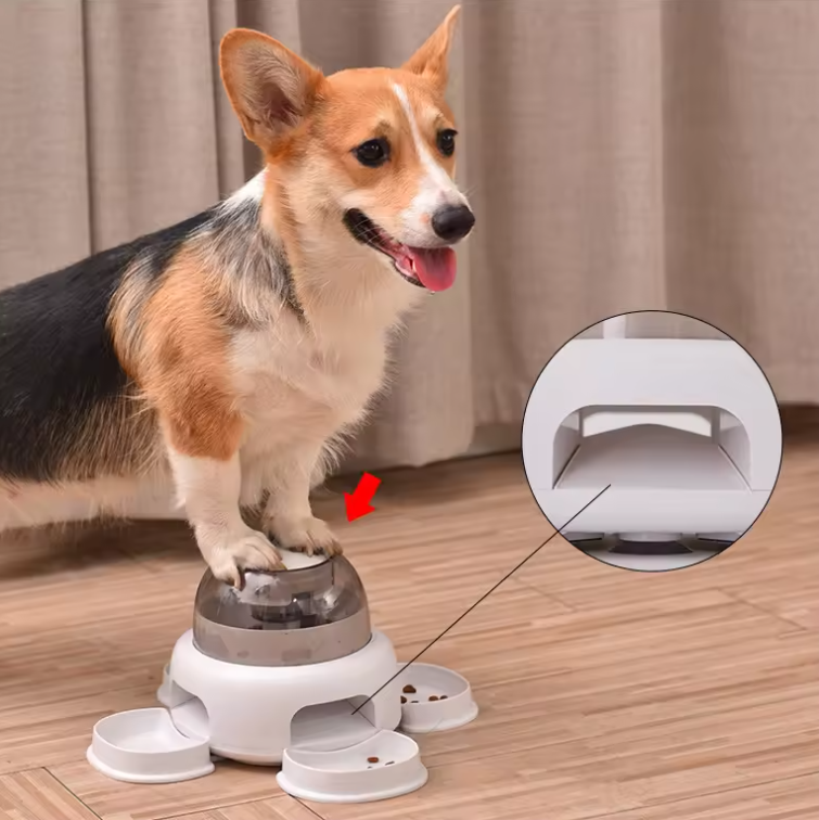 Easy Cleaning Automatic Pet Slow Feeder Bowl Plastic Dog Puzzle Toys Interactive IQ Training Dog Slow Feeder Toy