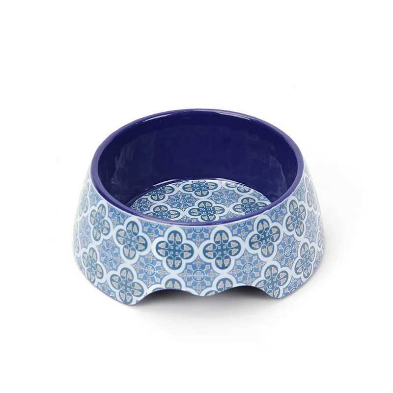 Double Ear Feeding Bowl for Cats and Dogs General Slow Food Bowl Pet Supplies Flat Bottom Designer LuxuryXJ241125