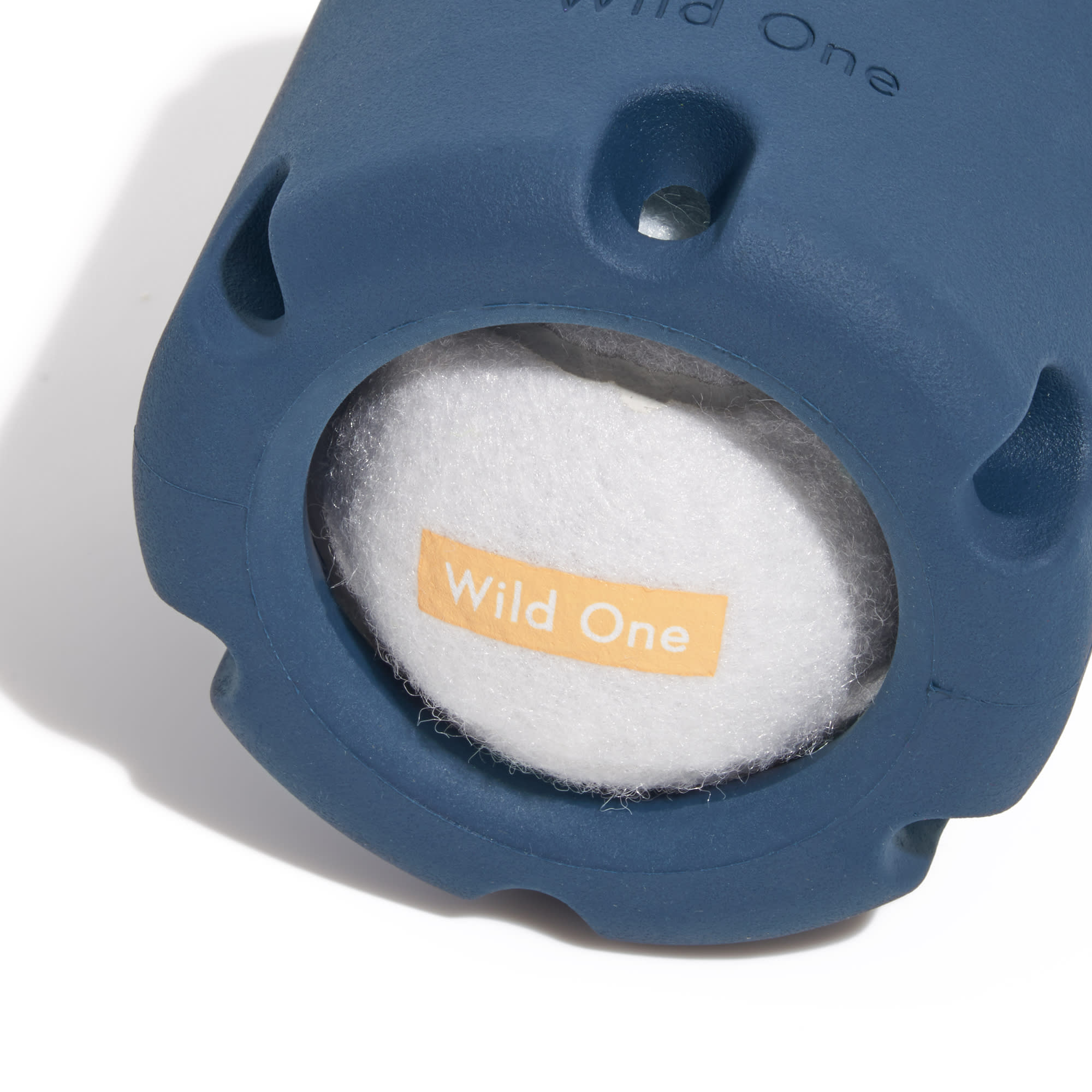 Wild One Navy Tennis Tumble Dog Toy, Medium