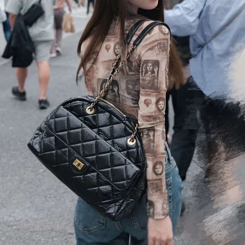 Luxury bag casual versatile crossbody bags small fragrant style women's designer handbag shoulder wallet flap simple fashion black messager bag c