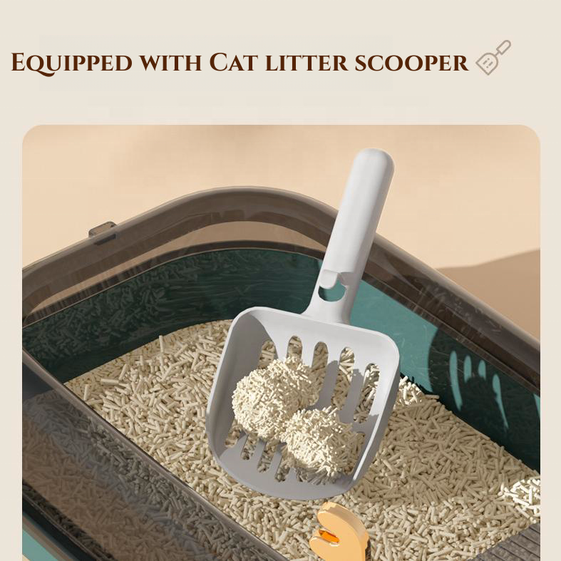OF Best Sale High Quality Detachable PP Plastic Cat Tray Cat Toilet Litter Box For Cats