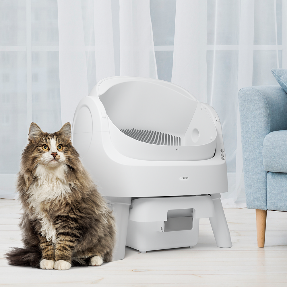 Petpivot popular cat accessories Automatic Self- cleaning Cat litter box pet electronic products