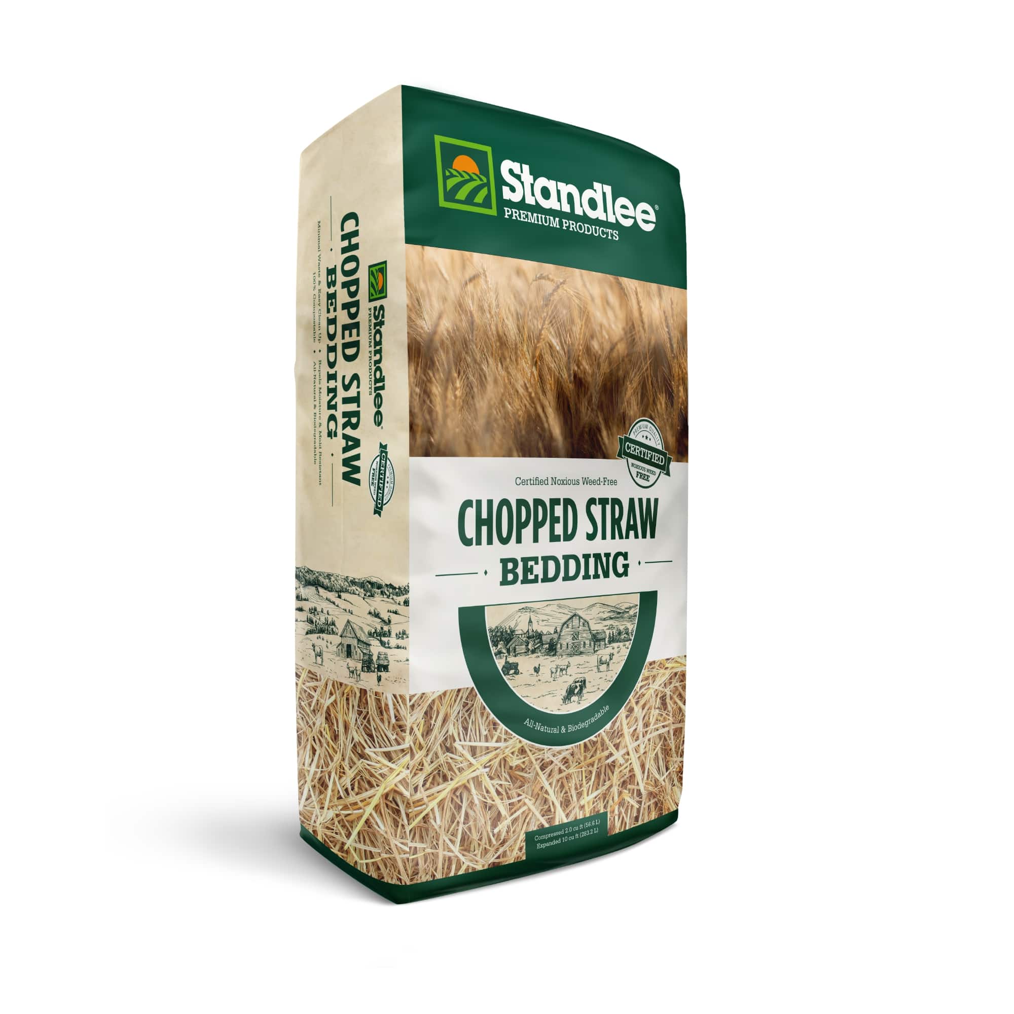 Standlee Premium Products Certified Chopped Straw, 25 lbs.