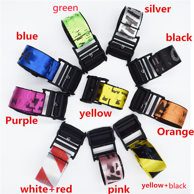 Fashionable Luxurys Off yellow black White Multiple colors Designer Belt for Men Womens Canvas wholesale Waist run belt Outdoor sport casual Strap 130 150 200cm
