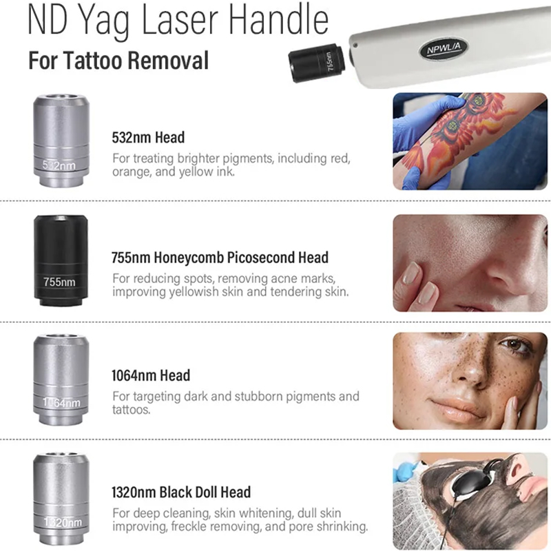 Advanced 2 in 1 808nm Diode Laser & Picosecond Laser Skin Rejuvenation Hair Removal Tattoo Washing Skin Carbon Peeling Beauty Instrument