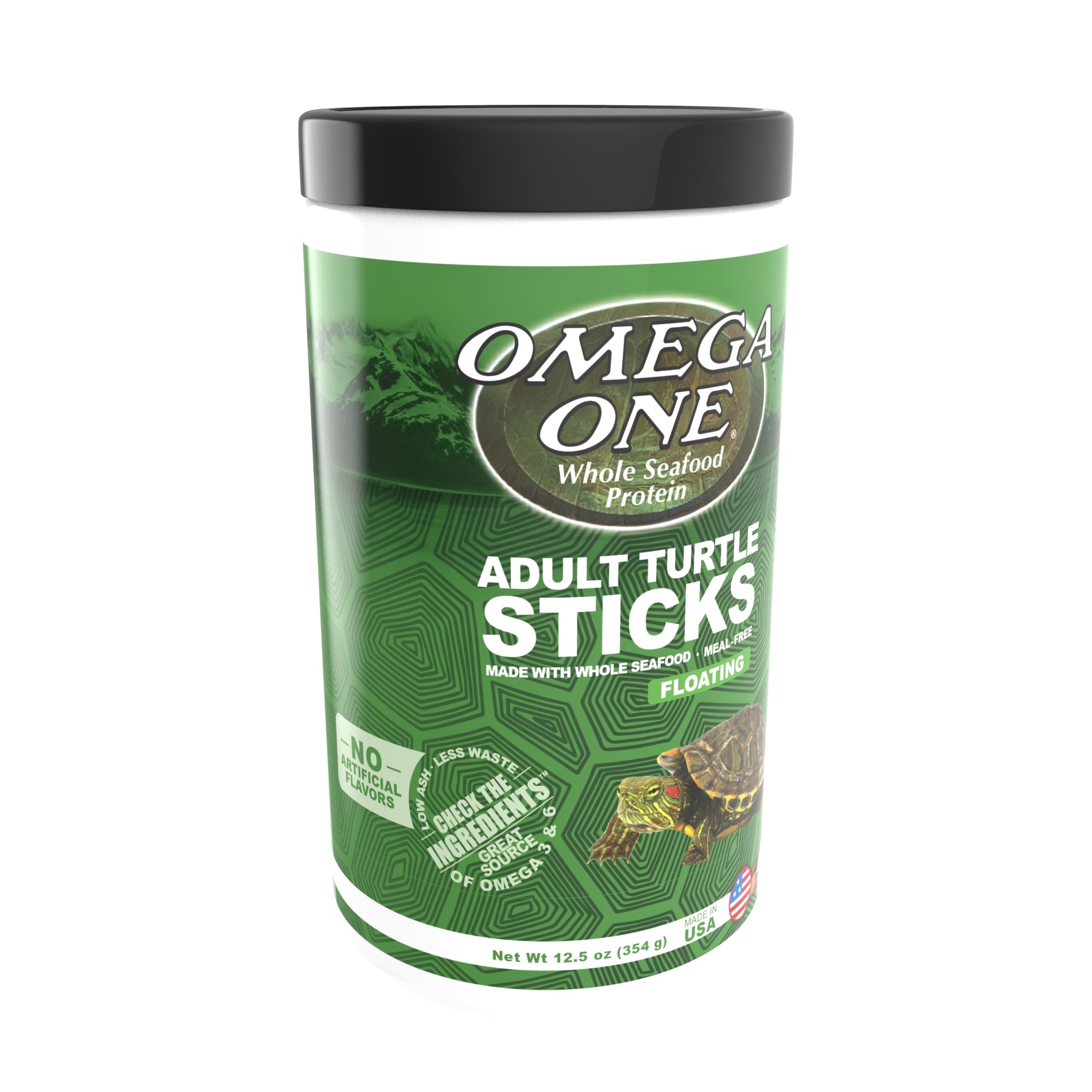 Omega One Natural Protein Formula Adult Turtle Sticks, 12.5 oz.