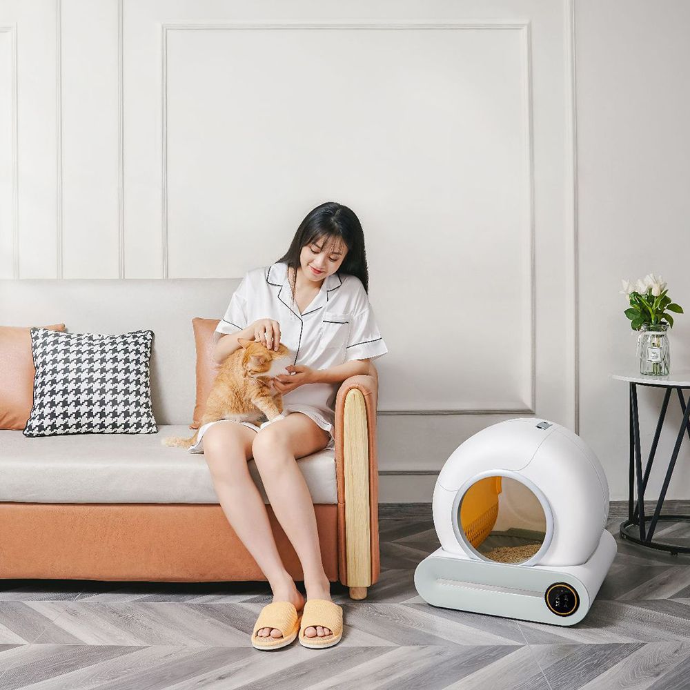 EU US new warehouse shipping large automatic Cat Litter Toilet Furniture auto smart intelligent self cleaning cat litter box