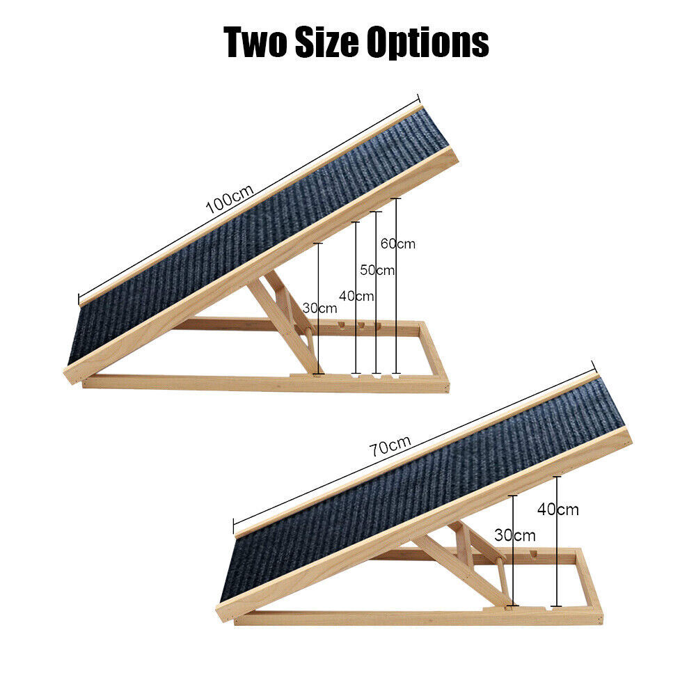 new pet products 2023 wooden adjustable pet climbe ladder Dog Ramp Stairs Small Dogs and Cats Beige Pet Dog Ladder