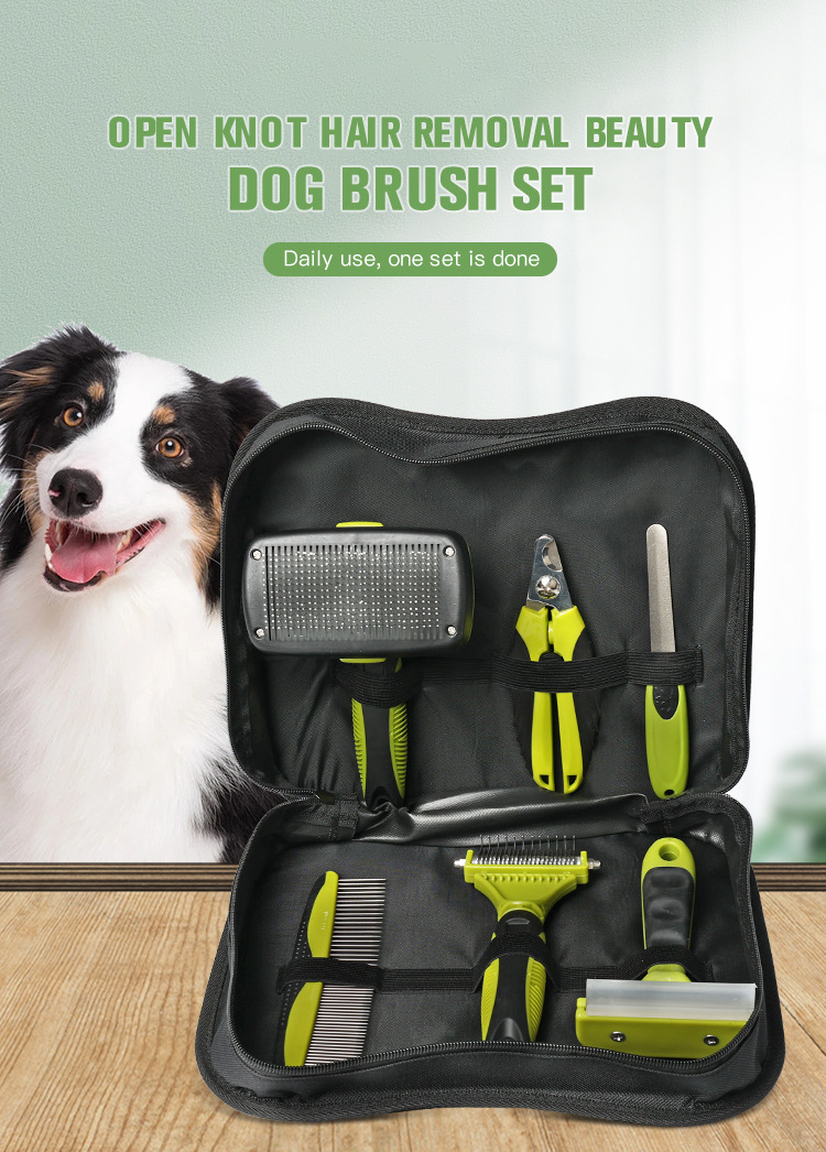 Pet Grooming Products 6 in 1 Professional Cat Pet Grooming Products Tool Set Dog Grooming Kit