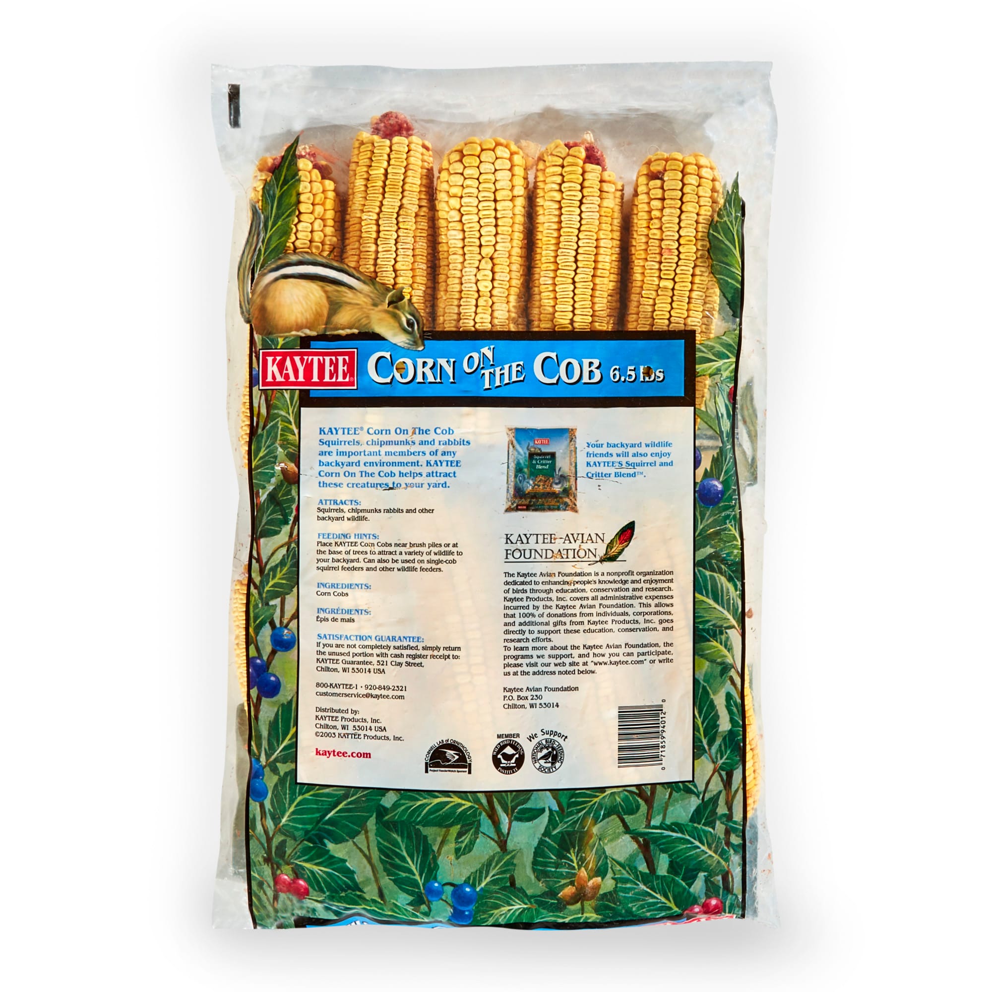 Kaytee Corn On A Cob Wild Pet Food, 6.5 lbs.