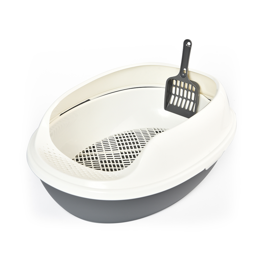 Wholesale Easy Cleaning Detachable Lightweight Best Plastic Cat Litter Toilet Litter Box For Cats