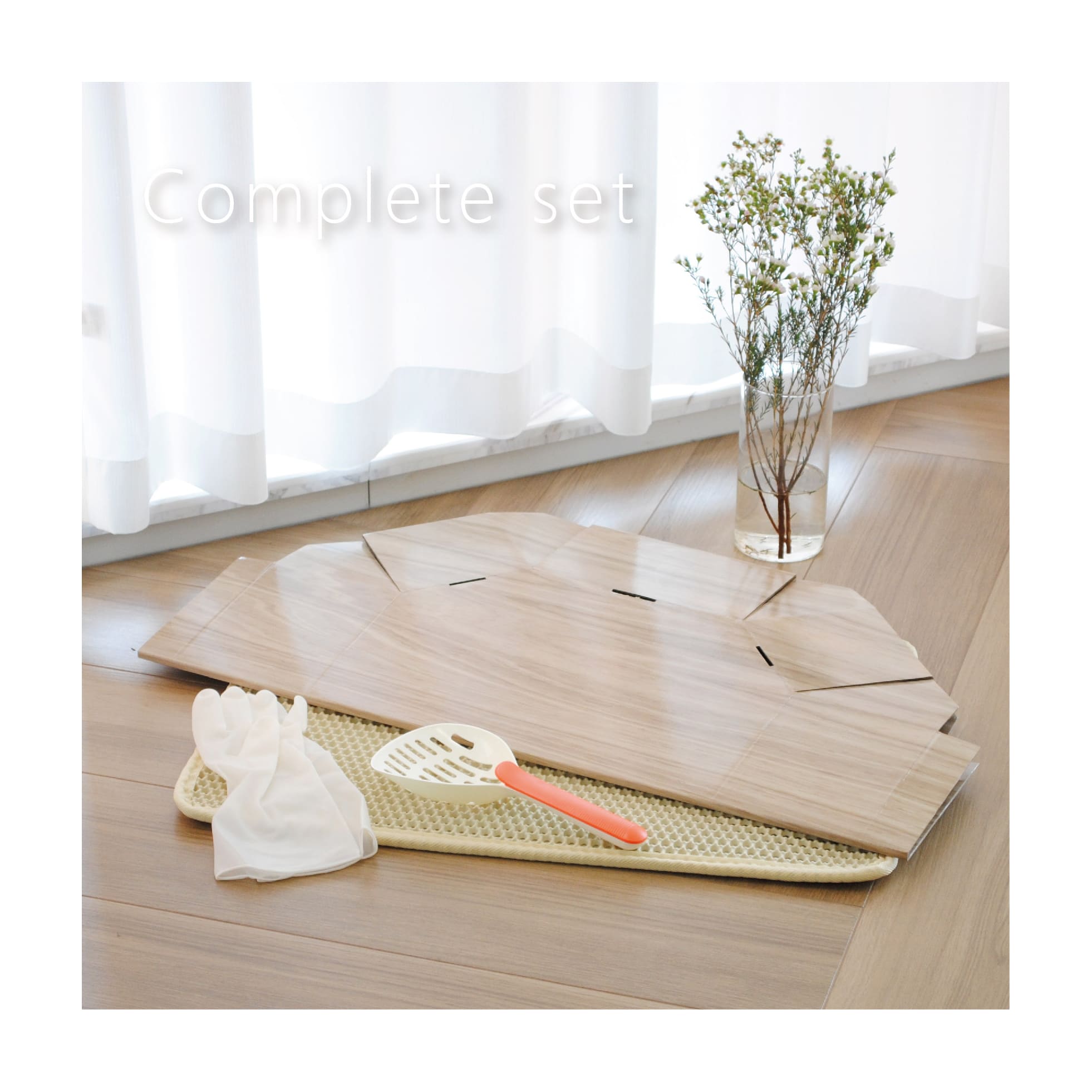 Cat Litter Box Sustainable Large Foldable Cats Small Pets Animals Travel Caja de arena para gatos