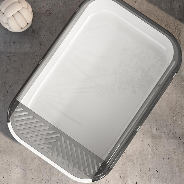 Wholesale Durable High Side Sifting Litter Pen Semi Open Anti Splashing Cat Litter Box
