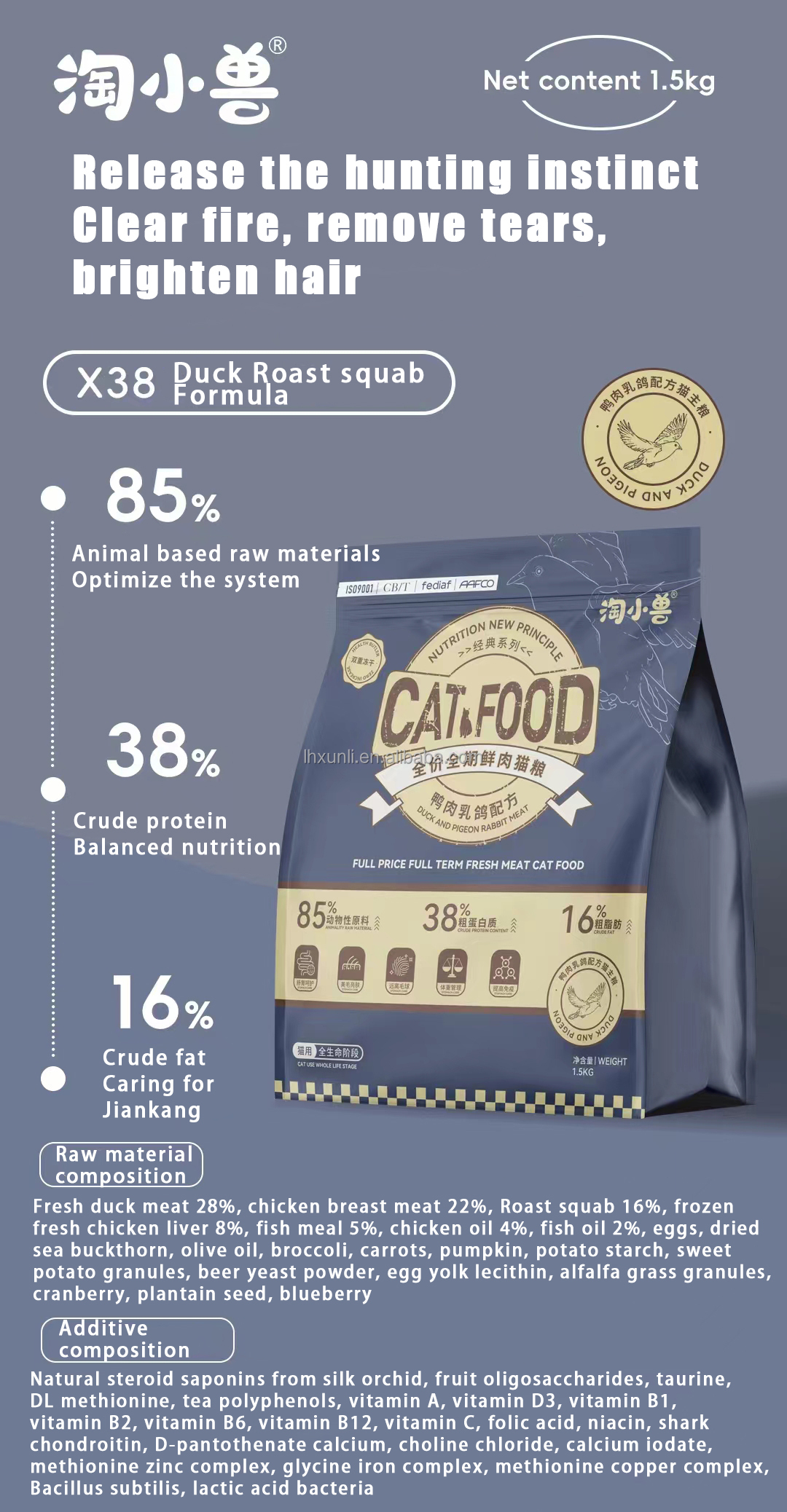 Dry food for cats