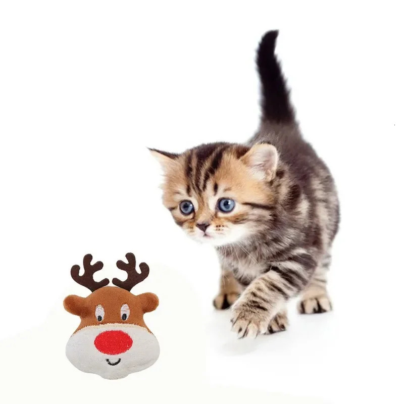 Christmas Gingerbread Man Pet Toy Cute Plush Dog Cat Pet Toys Chew Animal Cartoon Toy for Pet Puppy Teething Toys Christmas Toys 241125