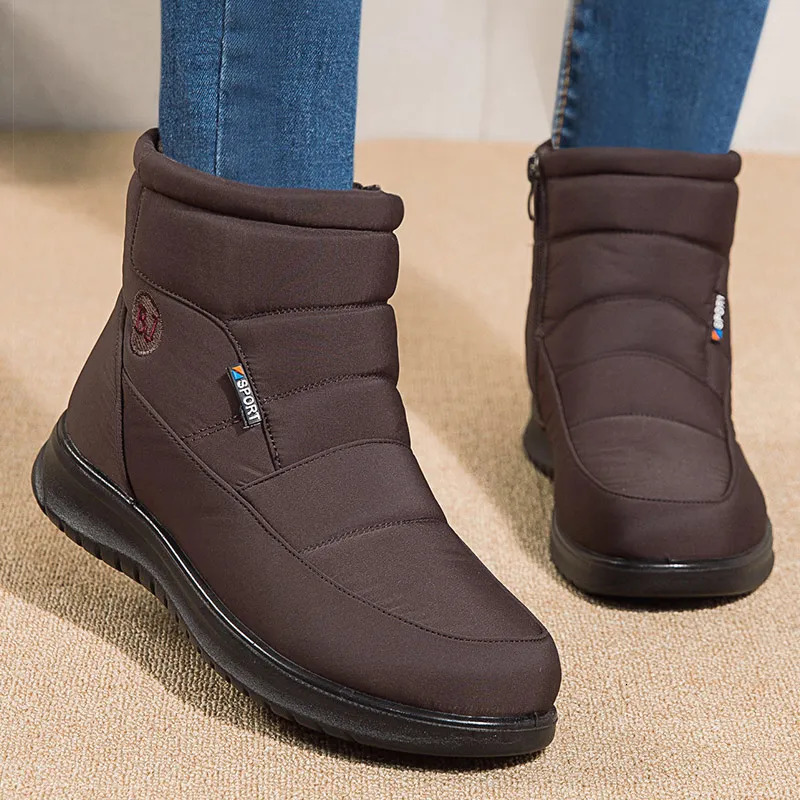 Women Boots Waterproof Snow Boots For Winter Shoes Women Zipper Ankle Boots Winter Botas Femininas Keep Warm Botines Female 241125