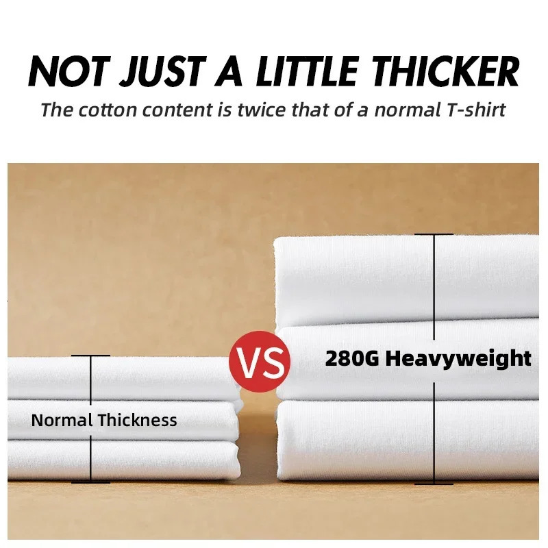 99oz 280gsm High Qualtity Oversized Heavy Tshirt for Men Short Sleeve Tee Cotton Solid Color Trend Leisure Green White Black 240420